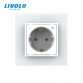 Розетка LIVOLO Touch Control Glass (белая)